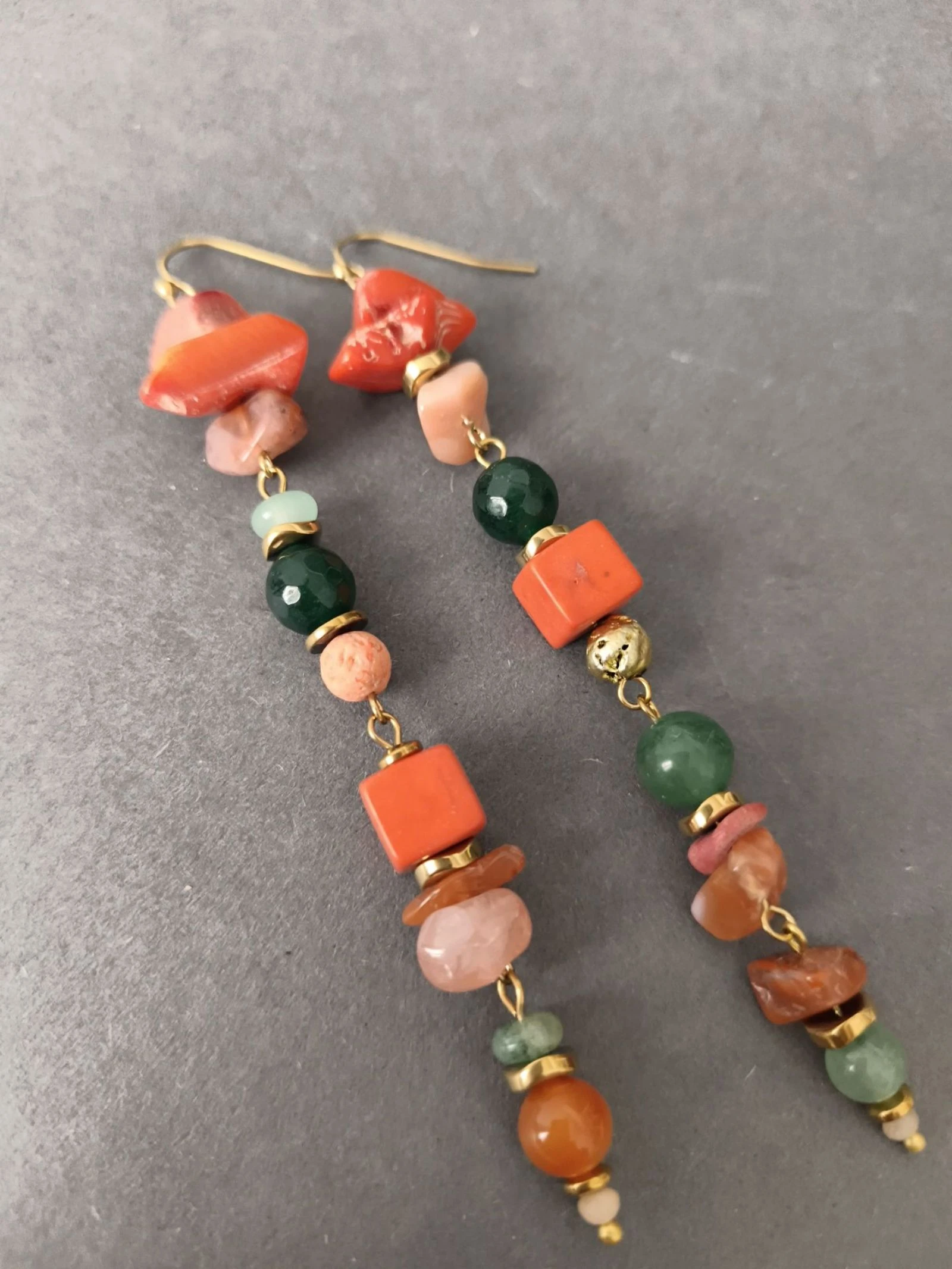 Pendientes de múltiples piedras – photo 2